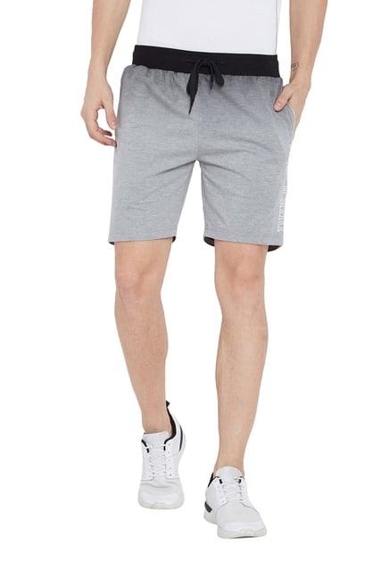 duke light grey & black cotton shorts