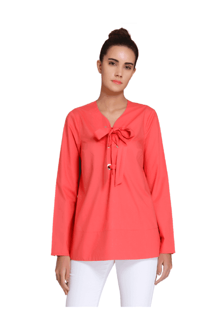 vero moda coral relaxed fit top