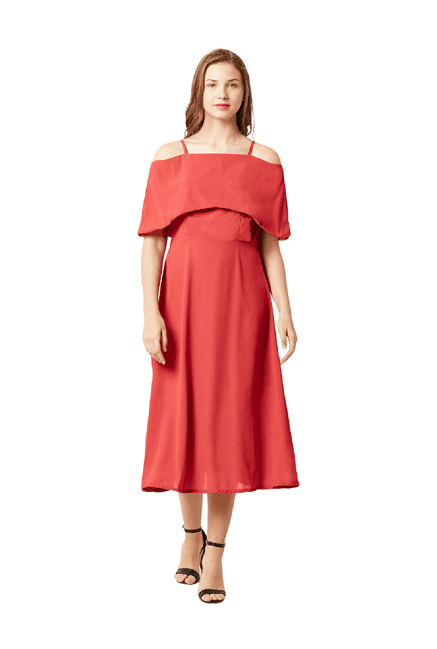 miss chase pink slim fit midi dress