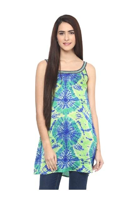 fusion beats multicolor printed tunic