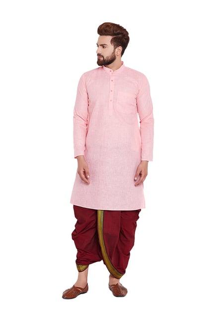 sojanya rose & black regular fit kurta set