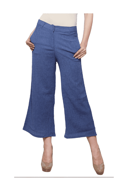 westwood blue relaxed fit trousers