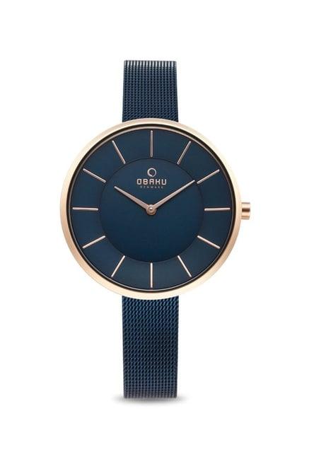 obaku v185lxvlml sand ocean analog watch for women