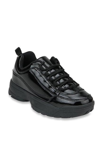 truffle collection jet black casual sneakers