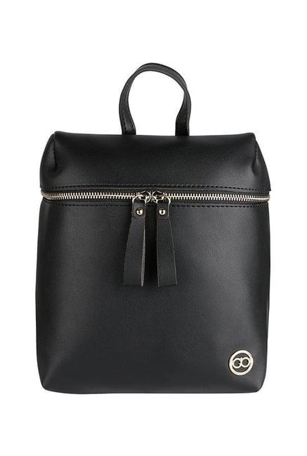 gio collection black solid backpack