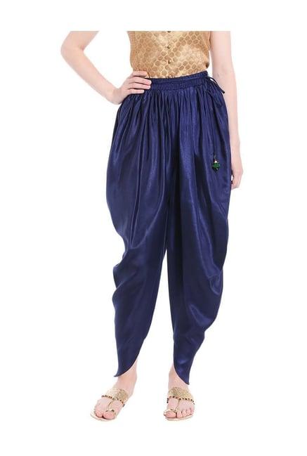 fusion beats navy elasticated dhoti pants