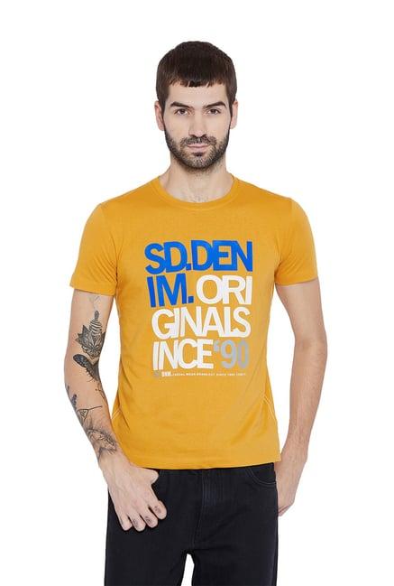 duke yellow half sleeves t-shirt