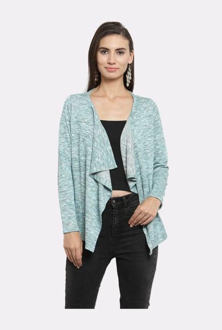 latin quarters green textured shrug