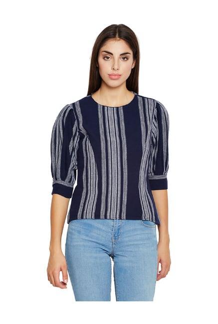 oxolloxo navy striped top