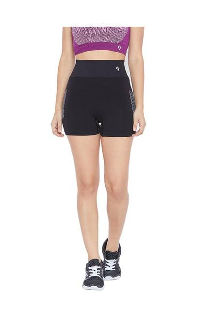 c9 black regular fit shorts