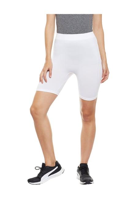 c9 white regular fit sports shorts