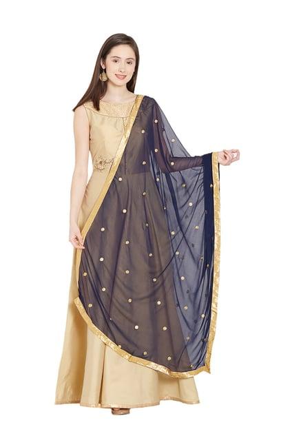 dupatta bazaar navy dupatta