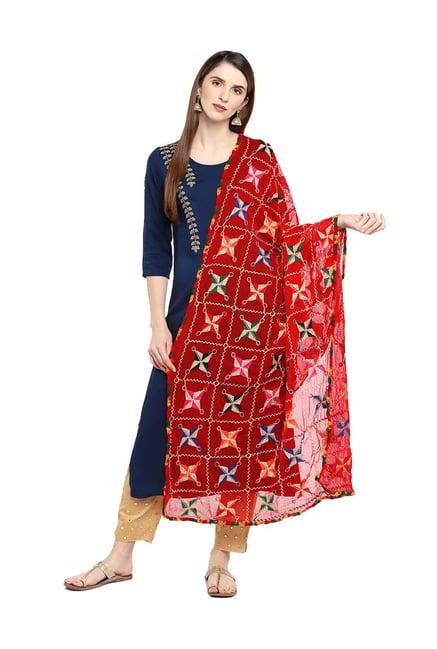 dupatta bazaar red dupatta