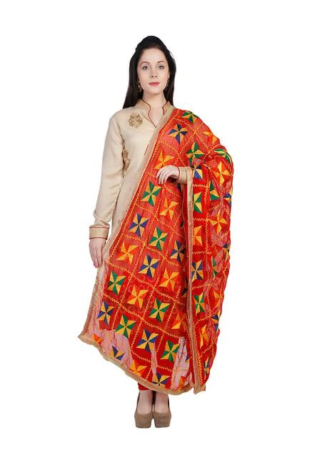 dupatta bazaar orange dupatta