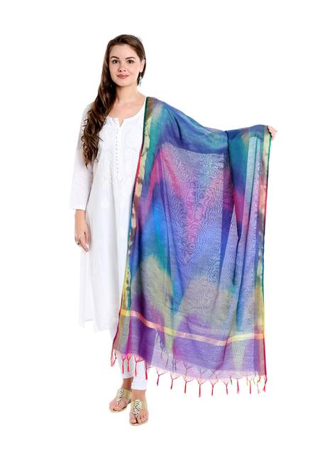 dupatta bazaar blue & purple dupatta