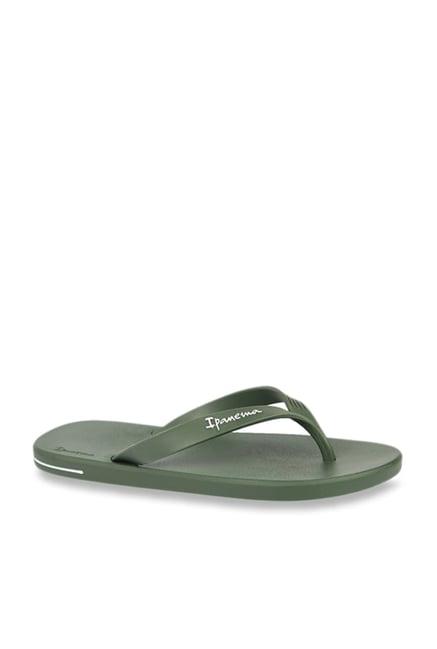 ipanema posto olive flip flops