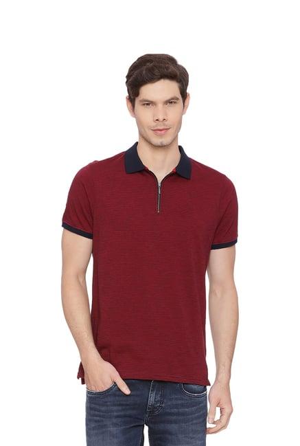 basics red polo t-shirt