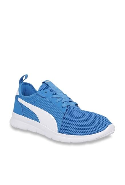 puma unisex flex fresh indigo bunting running shoes