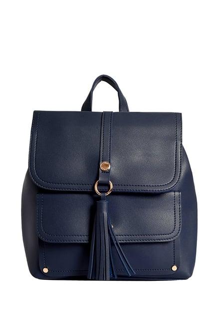 lino perros navy tassel backpack