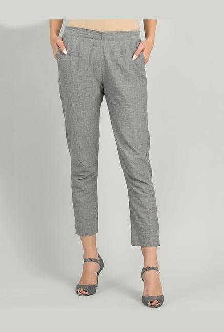 aurelia grey textured trousers