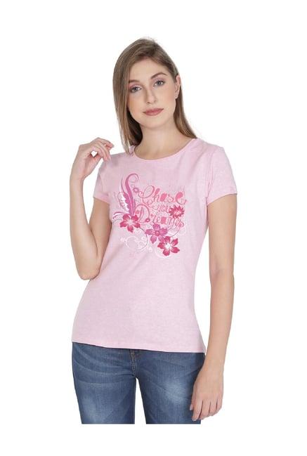 jockey pink floral print t-shirt - 1361 (prints & colors may vary)