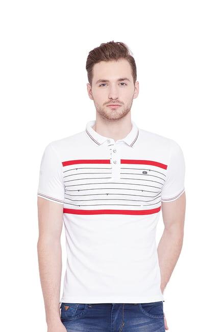 duke white polo t-shirt