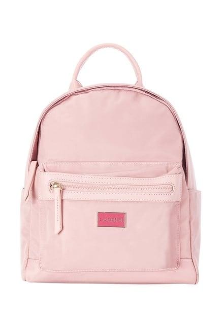 caprese pink solid backpack