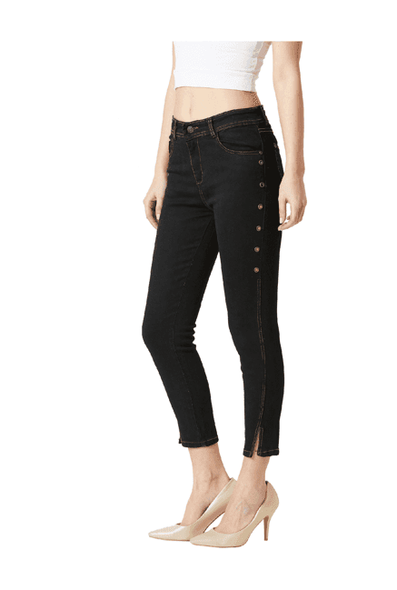 miss chase black embellished jeans