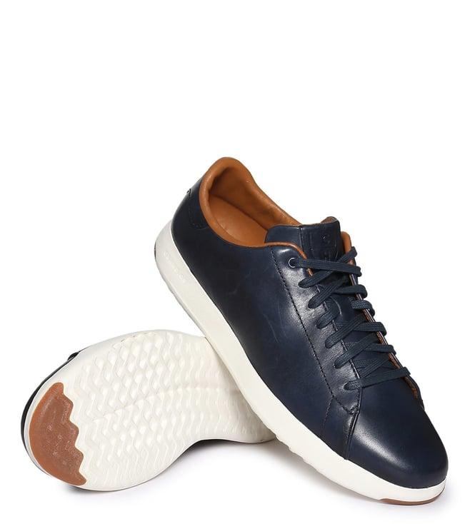 cole haan men's grandpro navy tennis sneakers