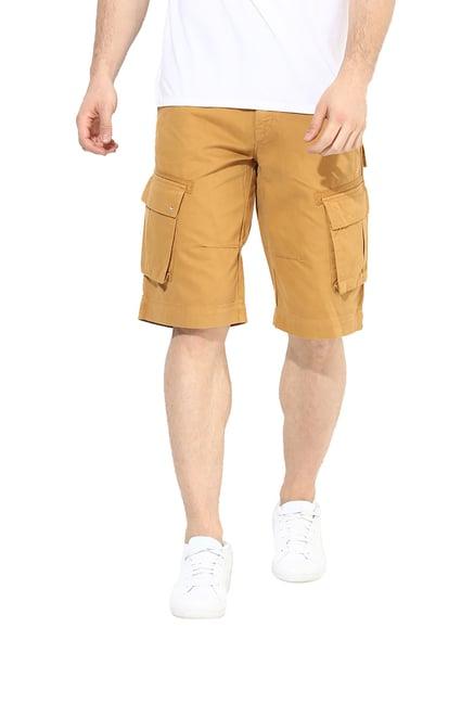 red chief beige casual shorts