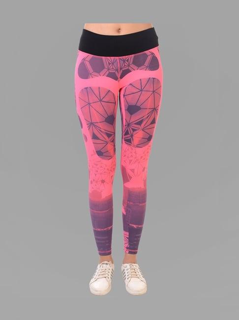 da intimo pink printed tights