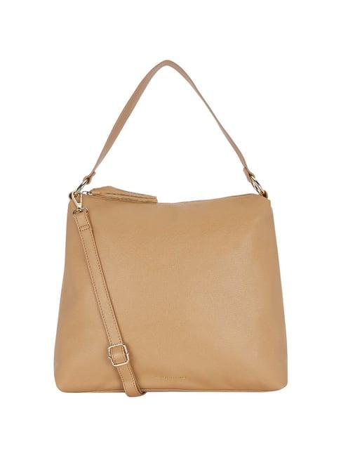 giordano beige solid shoulder handbag