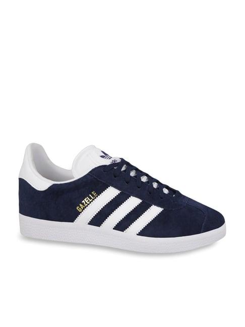 adidas men's gazelle navy sneakers