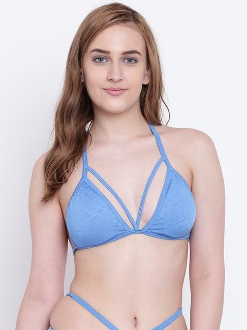 la intimo blue beach mania plunge bra