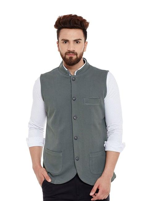 hypernation grey sleeveless waistcoat