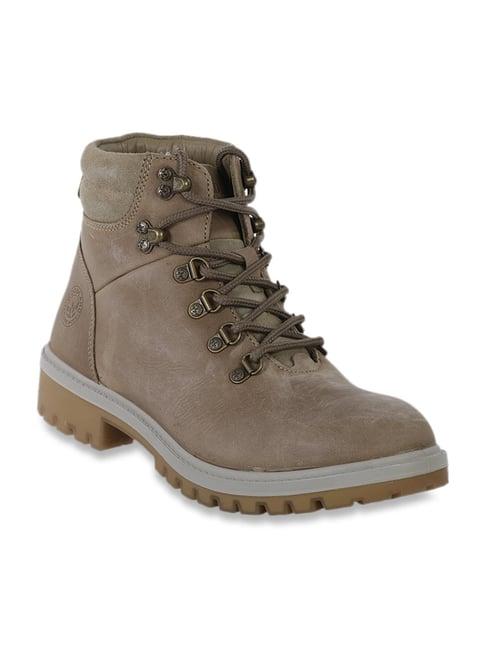 woodland men's khaki casual boots