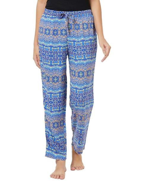 soie blue printed pyjamas