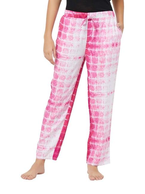 soie pink & white printed pyjamas