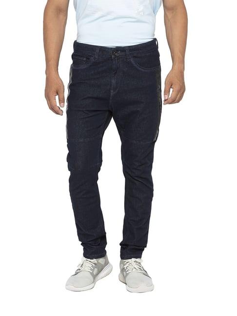 spykar navy skinny fit low rise jeans