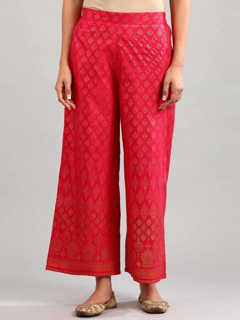 aurelia pink printed palazzos