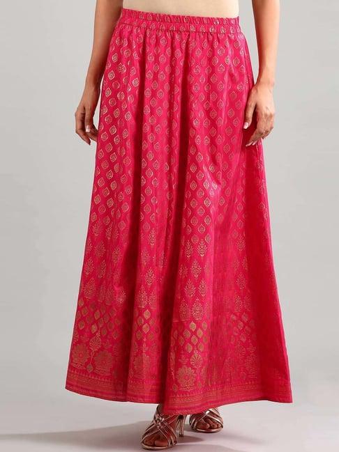 aurelia pink printed skirt