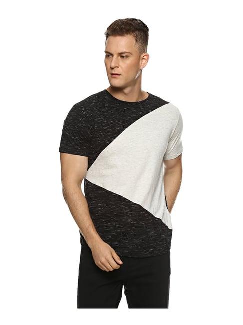 campus sutra charcoal crew neck t-shirt