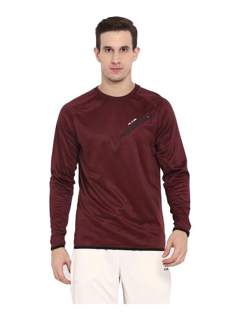 alcis maroon round neck sweatshirt