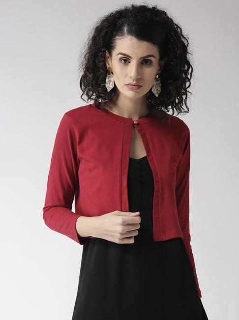 style quotient wine cotton shrug