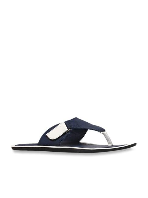 bata men's ripley navy thong sandals