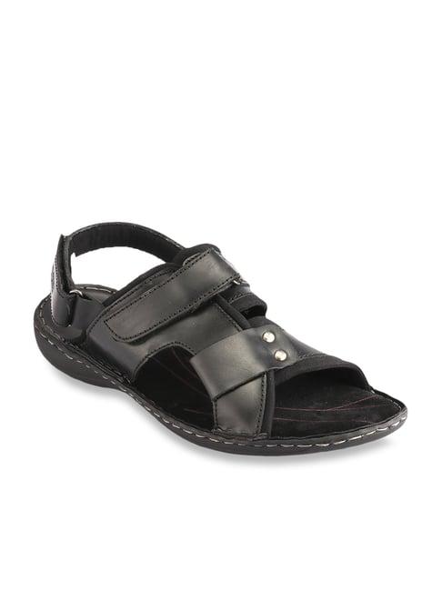 red chief men's black back strap sandals