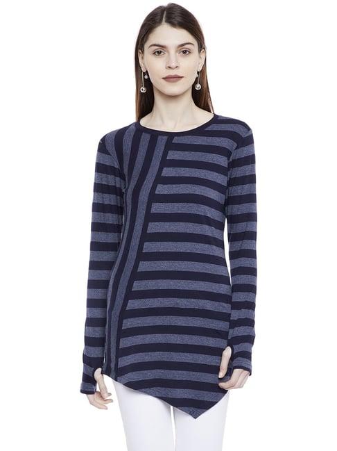 hypernation navy striped tunic