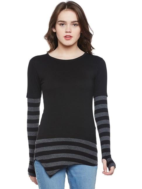 hypernation black striped t-shirt