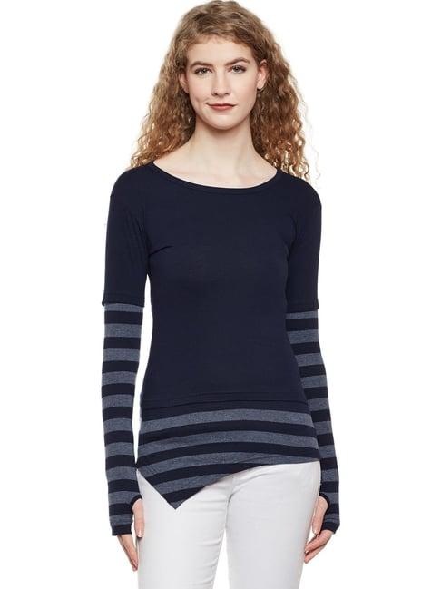 hypernation navy striped t-shirt