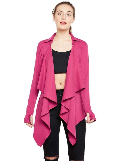 hypernation fuchsia cotton shrug